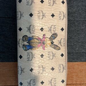 MCM Vistos Rabbit Zip Around Wallet